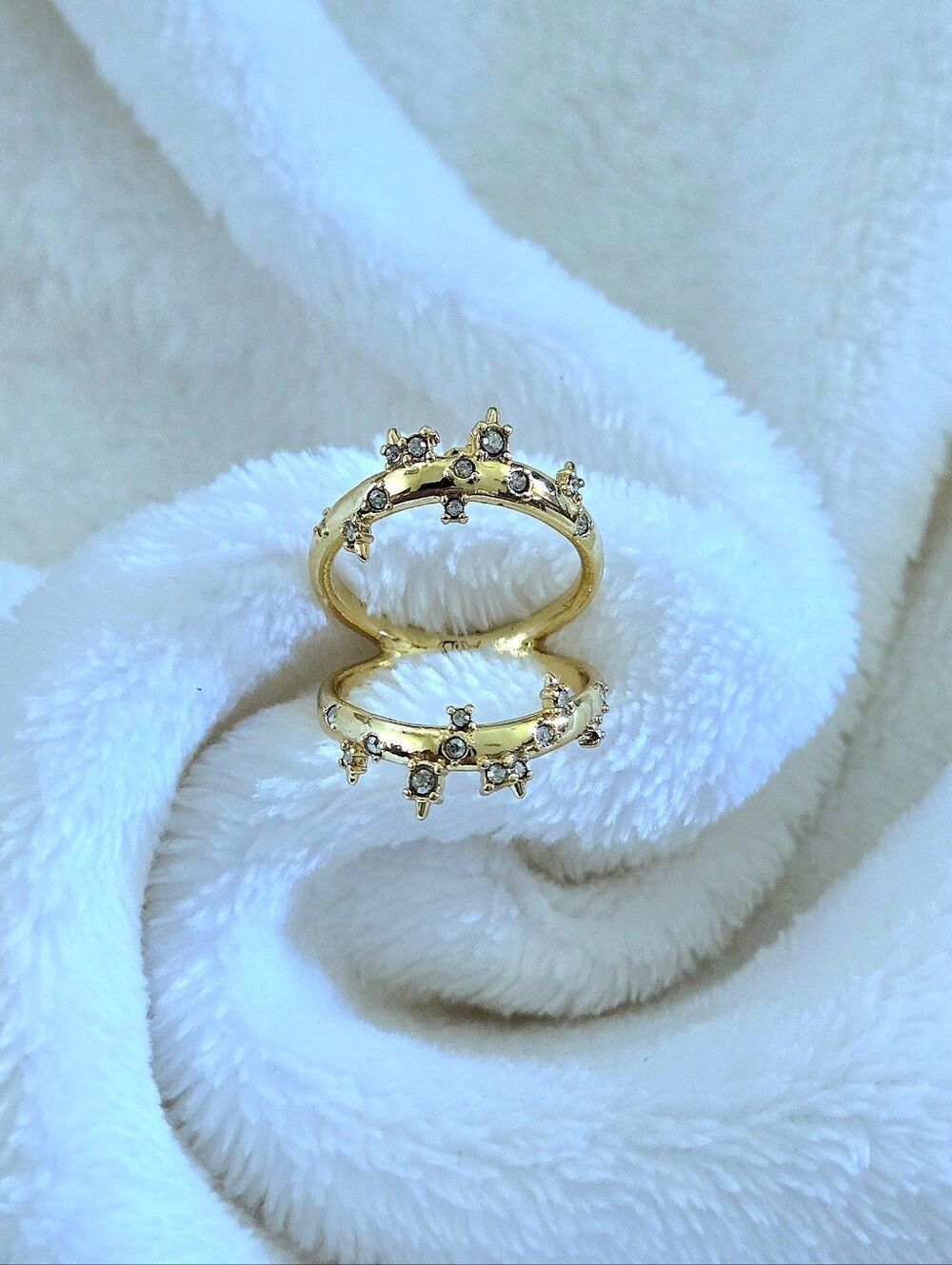 Alexis Bittar Double✌️ Banded Gold💛 Satellite🛰 Ring💍 - Picture 16 of 16